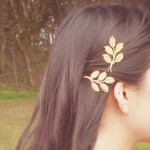 Gold Leaf Hair Pin Set