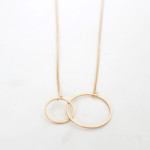 Double Ring Chain Necklace