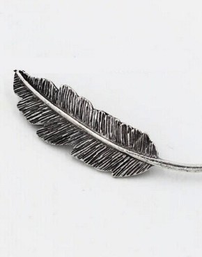 Antique Silver Leaf Hair Clip