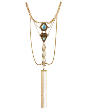 Boho Turquoise Multi Layer Necklace