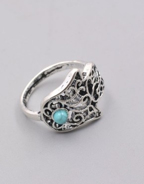 Turquoise Hamsa Ring