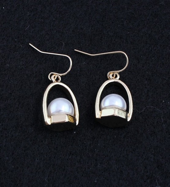 Simulated Pearl Drop Earrings
