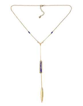 Leaf Pendant Drop Necklace