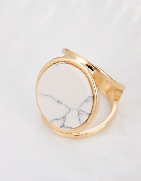 Marble Stone Cutout Ring