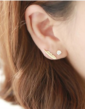 Leaf Stud Earrings