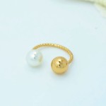 Pearl Ball Cuff Ring