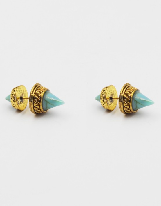 Double Ended Turquoise Stud Earrings