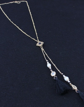 Tassel Pendant Gold Chain Necklace