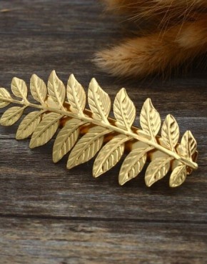 Gold Leaf Hair Pin
