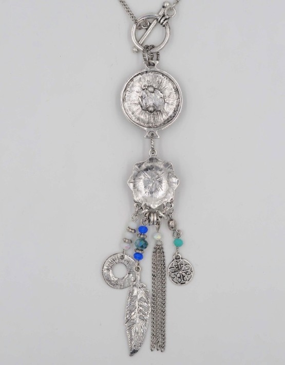 Boho Antique Tassel Chain Necklace