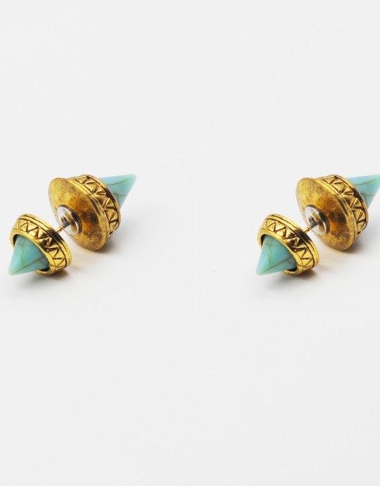 Double Ended Turquoise Stud Earrings