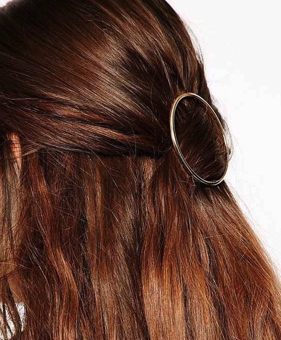 Hollow Metal Circle Hair Clip