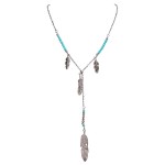 Leaves Turquoise Bead Necklace