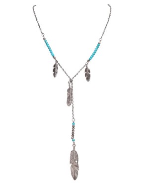 Leaves Turquoise Bead Necklace