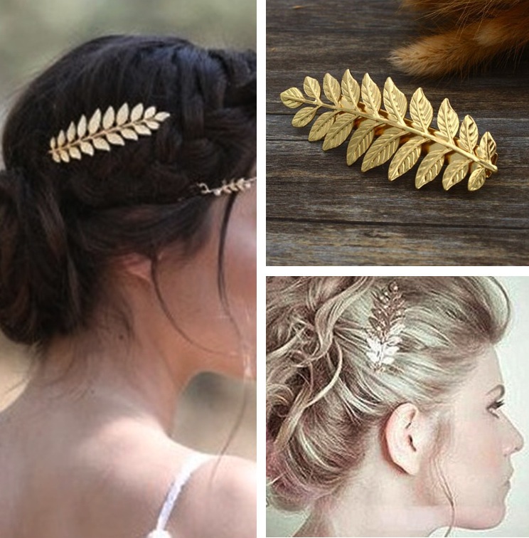 leaf hair pin