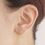 Origami Crane Stud Earrings
